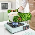 thumbnail image 7 of Honeii Cactus And Succulents patten Oven Mitts and Pot Holders Sets, Baker Oven Mitts, Mittens for Kitchen Decor, Baking Lover over Gloves Gifts, 7 of 7