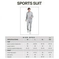thumbnail image 5 of Tracksuits Men,Full Zip Athletic Sport Sweatsuits Outfits 2 Piece,Polo Jogging suits for Men-Grey，XL, 5 of 5