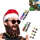 thumbnail image 1 of ¡Super Descuento!, Adornos para barba: 32 adornos navideños coloridos para vello facial para hombres en las fiestas, mini bigotes fáciles de colocar Akmoler, 1 of 9
