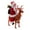 As Shown, variant on Gymnture Christmas Santa Reindeer Plush Figurine Animated Ornament Gift