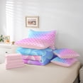 thumbnail image 6 of Homewish Cartoon Mermaid Pattern 7-Piece Twin Bedding Sets,Ocean Animal Bedding Comforter Set,Pink Purple Ombre Sheet Sets For Girls Kids,Luxury Bedroom Decor Reversible, 6 of 8