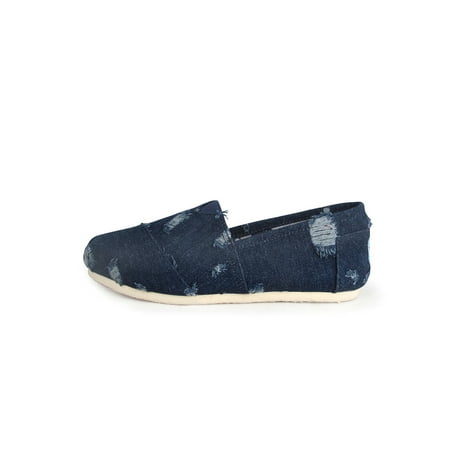 

Kesitin Mens Loafers Memory Foam Canvas Shoes Linen Flats Lightweight Breathable Loafer Driving Slip-On Casual Shoe Denim Blue 6.5