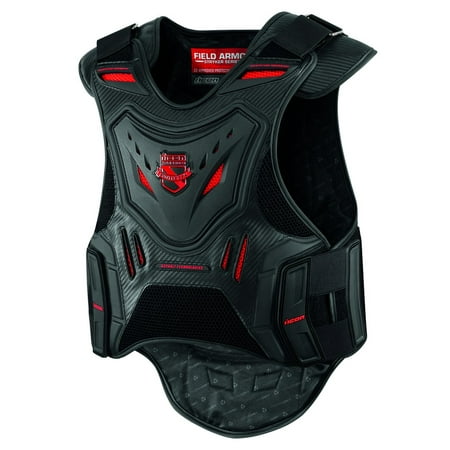 Icon Stryker Field Armor Vest Black (Best Motorcycle Vest Armor)