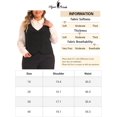 thumbnail image 6 of Agnes Orinda Women's Plus Size Suit Vest Double Breasted Vintage Lapel Collar Dressy Waistcoat Vest with 2 Pockets 1X Black, 6 of 6
