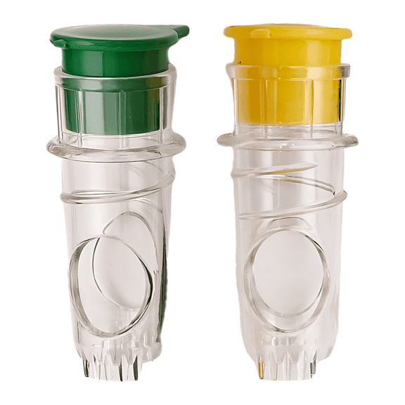 4 Pcs Manual Lemon Squeezer, Portable Citrus Juicer, Compact Lemon Press, Hand Held Squeezer with Built-in Filter, Easy Clean Design for Fresh Juice, Home & Travel Kitchen