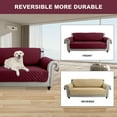thumbnail image 6 of SHANNA 1/2/3 Seater Quilted Sofa Couch Cover Pad Water Resistant Slipcover Furniture Protector Pet Mat for Kids Dogs Pets（Wine Red）, 6 of 11