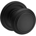 thumbnail image 1 of Baldwin Reserve PSTRATRR190 Passage Traditional Knob and Round Rose with 6AL Latch and Dual Strike Satin Black Finish, 1 of 4