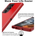 thumbnail image 3 of Entronix Heavy Duty Case Designed for Galaxy S20 ULTRA Shockproof Triple Layer Rugged Case, Red, 3 of 4