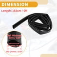 thumbnail image 5 of Unique Bargains 1pc 130PSI Max Pressure Universal Silicone Vacuum Tubing Hose Car Automotive Vacuum Line High Temperature Silicone Black 6FT 2mm Thickness 13/16" 20mm ID, 5 of 7