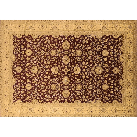 Ahgly Company Indoor Rectangle Oriental Brown Traditional Area Rugs, 4' x 6'