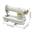 thumbnail image 3 of Electric Industrial Sewing Machine, 8700 Sewing Machine Head, Adjustable Stitch Length, Sewing Machine Tool for Nylon, Polyester, and Cotton, 3 of 17