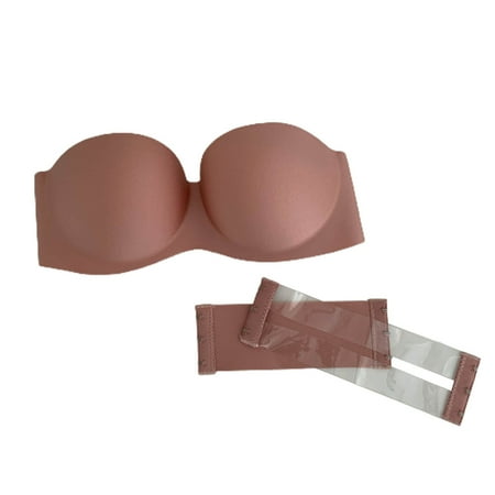 Grandest Birch 3PCS Women s Strapless Push Up Bra Padded Seamless Invisible Comfortable Support No Straps Bras Summer Accessories Pink A