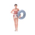 thumbnail image 2 of Figura en miniatura de chica en traje de baño a escala 1:64, minimodelo, pequeños coleccionables, pequeños proyectos de bricolaje, adorno, figura de, 2 of 10