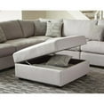 thumbnail image 2 of Scott Living Charlotte Transitional Grey Ottoman, 2 of 3