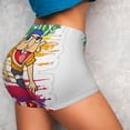 thumbnail image 4 of Lsque Sml Jeffy Pattern High Waisted Biker Shorts for Women-Tummy Control Fitness Athletic Workout Running Yoga Gym Shorts,Moisture-Wicking-Small, 4 of 9