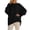 Black, variant on Oversized Knit Sweater Soft Casual Crewneck Pullover Long Sleeve For Fall Winter Comfort Wear