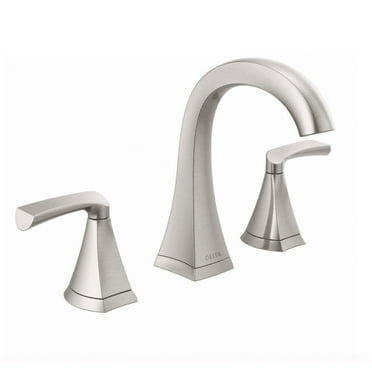 Delta Pierce 8 in. Widespread Bathroom Faucet in Brushed Nickel - New