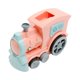 thumbnail image 1 of Kits de tren de dominó eléctrico de colocación automática de ladrillos Montessori para niños (rosa) Tmvgtek libre de BPA, 1 of 6