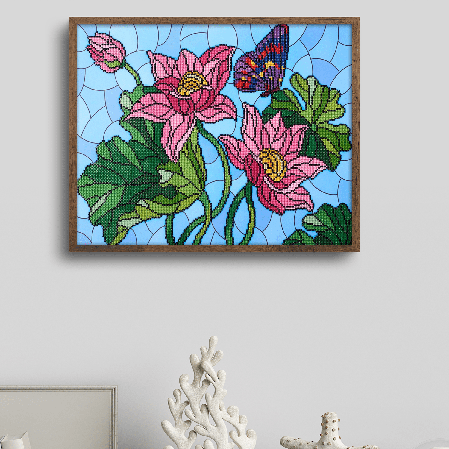 Diamond Art By Leisure Arts Diamond Painting Kits For Adults 16"X20" Advanced Stain Glass Flower, Full Drill, Art Kits, Dimond Art, For Adults, Kit