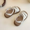 thumbnail image 5 of LIIPEE Girls Sandals Toddlers Casual Floral Embroidery Bowknot Comfortable Sandals Kids Outdoor Regular Fit Flat Bottom Play Shoes Cute Fashion Breathable Soft Sole Daily Footwear,Beige,12-18 Months, 5 of 6