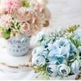 thumbnail image 4 of Toystoory Flores artificiales con jarrón Faux Rose Plantas falsas Cubo Arreglo Decoraciones Decoración para el hogar Maceta Contenedor para Decoración Blanco Toystoory HA084457-01, 4 of 6
