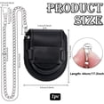 thumbnail image 4 of 1pc Imitation Leather Watch Pouch Watch Pocket Protector Holder with Iron Chain 440mm, 4 of 9