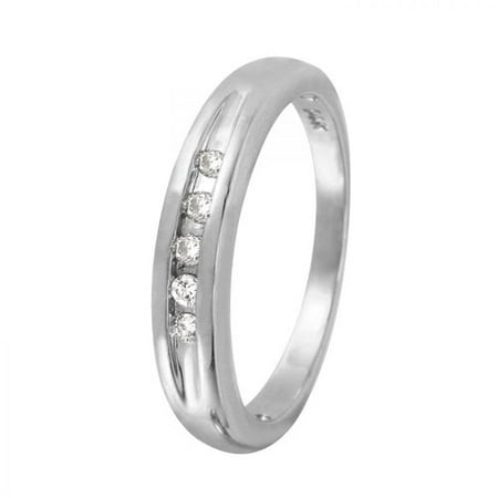 Foreli 0.12CTW Diamond 14K White Gold Ring