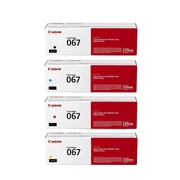 Canon 067 Black/Cyan/Magenta/Yellow Standard Yield Toner Cartridges, 4/Pack for Canon imageCLASS LBP632Cdw, LBP633Cdw, MF653Cdw, MF654Cdw, MF656Cdw