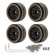 thumbnail image 1 of 4Pcs 1.2 Inch Beadlock Wheel Rims Brass Increased Stability RC Crawler Upgrade Accessories for Traxxas 1/18 RC Car, 1 of 4