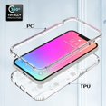 thumbnail image 3 of Compatible avec iPhone 13 Pro Max Étui (6.7 Pouces) Motif Fleur Clair Couverture Complète PC Dur + Silicone TPU 2 en 1 Étui Résistant aux Rayures pour Femmes Filles - Fleurs Sauvages, 3 of 7