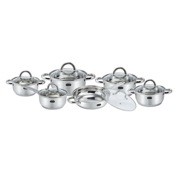 Batería de Cocina 12 pzs Acero Inoxidable Verona Inducción Fraciel