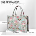 thumbnail image 3 of Large Capacity Tote Bag,Jack Russell Terrier Dog and Flower Handbag Fashion Luxury Tote Bag,15.7"x13"x 5.1" Inches,Laptop Compatible, 3 of 6