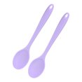 thumbnail image 1 of Uxcell 2-Pack Cucharas de Silicona para Cocinar, 10.6" Cucharas de Servicio Resistentes al Calor y Antiadherentes, Utensilios Sólidos para Cocina/Cocción/Horneado/Herramientas de Mezcla [Púrpura], 1 of 1