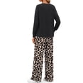 thumbnail image 4 of Fantaslook Long Sleeve Two Piece Sets for Women Wide Leg Pants Lounge Sets Fall Vacation Travel Outfits Fashion Boho Matching Sets, 4 of 9