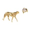 thumbnail image 1 of Escultura de animal de centro de mesa y sofá de madera en miniatura para decoración del hogar y escenas de casa de muñecas, muebles de juguete de, 1 of 8