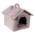 thumbnail image 3 of Casa para gatos, cama portátil para mascotas, cómoda perrera, accesorios para mascotas, cueva para gatitos, casa para perros, cabaña escondida, cama Gris, 3 of 10