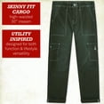 thumbnail image 2 of Dickies Womens Cargo Pants - Skinny Fit High Rise Carpenter Casual Work Pants with Utility Pockets, 2 of 7