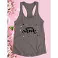 thumbnail image 3 of Super Mom Dots Confetti Racerback Tank Women -Image by Shutterstock, Female x-Large, 3 of 4