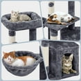 thumbnail image 6 of Yaheetech 34″H Cat Tree with Big Platform Condo for Indoor Kittens, Dark Gray, 6 of 12