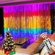 thumbnail image 2 of Cadena de luces LED con Control remoto, guirnalda de cortina, decoración de Festival de Navidad, luces de hadas para fiesta, vacaciones, boda, Año Nuevo, 2 of 4