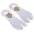thumbnail image 1 of Toe Socks Low Cut Two Work Socks Soft And Breathable Low Cut Socks , White, as described, 1 of 8