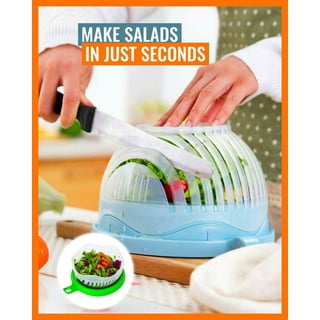 3 in 1 Snap Salad Cutter Bowl, 60 Second Instant Salad Maker,Salad Chopper  Bowl and Cutter Veggie Choppers Spinner Safe Veggie Choppers and Dicers