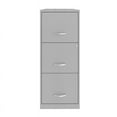 thumbnail image 1 of Solutions d'Espace Classeur Vertical Moderne en Métal à 3 Tiroirs avec Serrure, Argent, 1 of 12