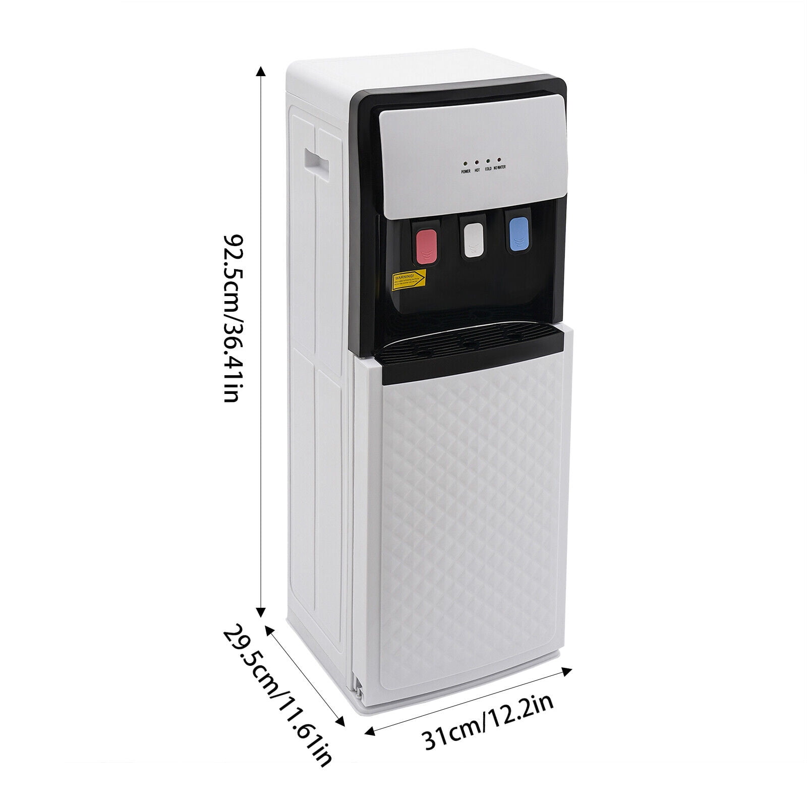Bottom Loading Water Dispenser, Hot, Cold, and Room Temperature Water, Floor Standing, 90W Cooling, 500W Heating, Energy-Saving Design for Home, Office, and Commercial Use