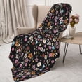 thumbnail image 3 of Gaeub Daisies Flowers Print Flannel Throw Blanket, Home Fleece Throw Blanket for Couch or Bed,Decorative Blankets,Lightweight Fuzzy Flannel Blanket-40"x30", 3 of 6