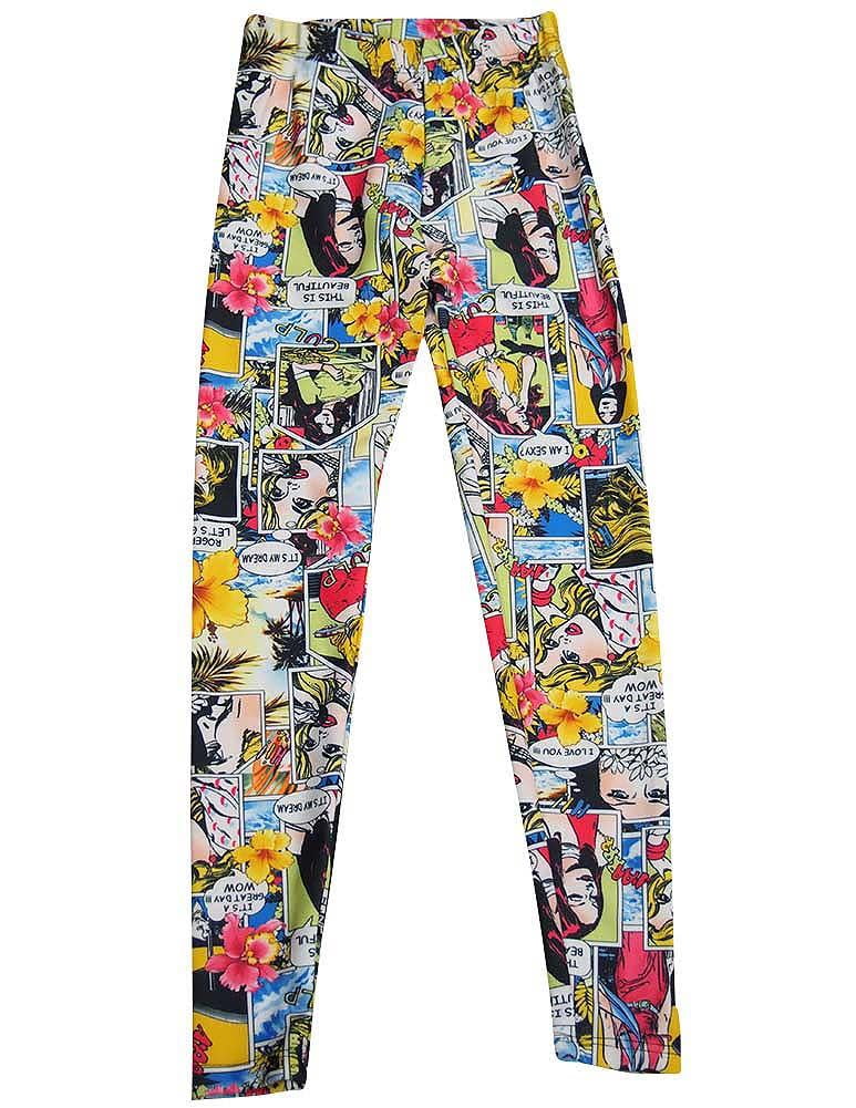 Big Girls Stretch Legging Multi Comics 