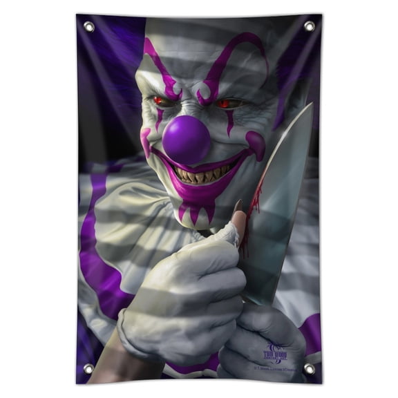 Mischief the Evil Purple Clown Home Business Office Sign