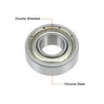 thumbnail image 2 of Uxcell 8x19x6mm 698ZZ Double Shielded Ball Bearings Chrome Steel 2 Pack, 2 of 5