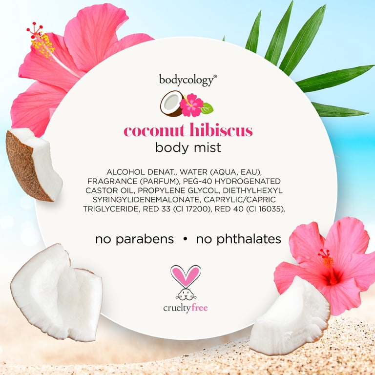 Bodycology Coconut Hibiscus Body Mist, 8 fl oz (2-Pack) photo 8
