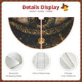 thumbnail image 3 of Disketp Mystical Golden Eye Christmas Tree Skirt, Christmas Tree Decorations, Christmas Decor, Tree Mat Decoration(30-48IN)-36", 3 of 6